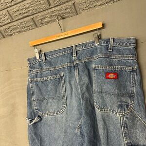 Dickies Mens Relaxed Fit Carpenter Jeans Blue Denim 40x34 Workwear